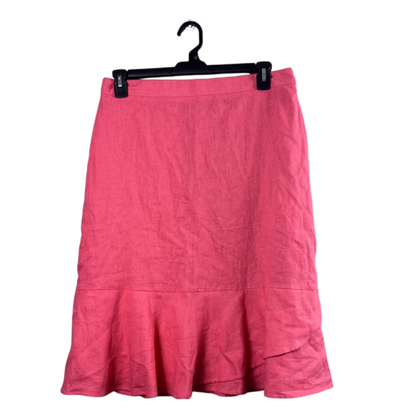 Women's Linen Blend Charming Charlie Skirt 12 - Picture 1 of 6